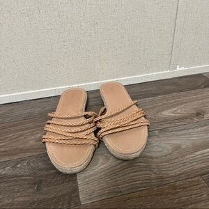 Madewell strap Kathryn Espadrille silde sandels sz 9